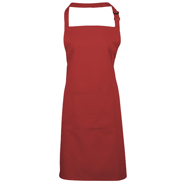 Premier Dam/Kvinnors Färger Bip Förkläde Med Ficka / Arbetskläder Red One Size