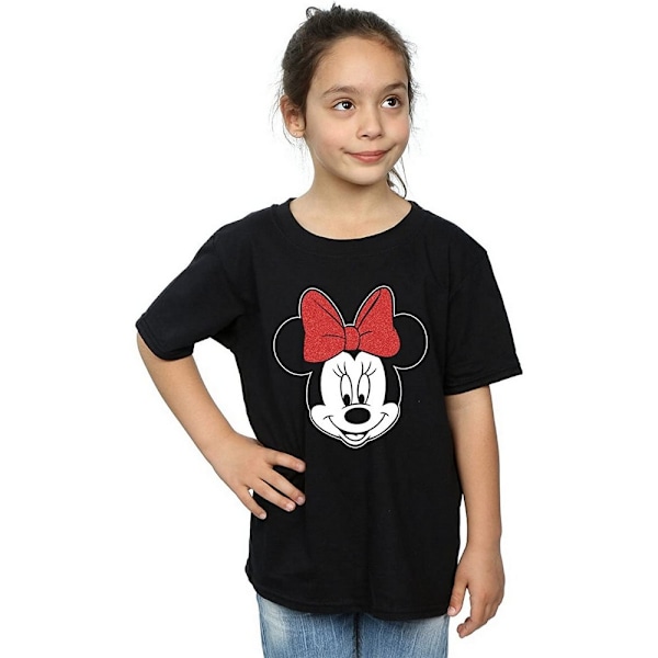 Disney Girls Minnie Mouse Bomull T-shirt 9-11 År Svart Black 9-11 Years
