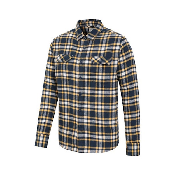 Mountain Warehouse Mens Trace Flannel Long-Sleeved Shirt XXS In Indigo XXS