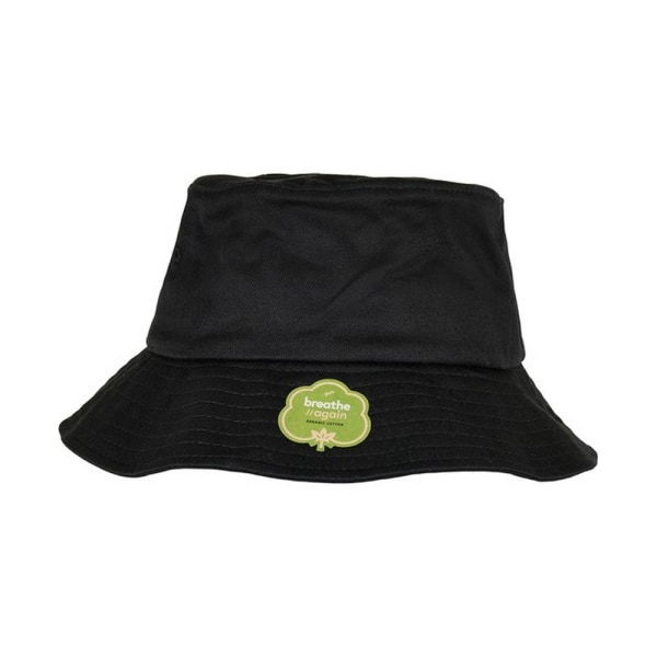 Flexfit Unisex Vuxen Ekologisk Bomull Bucket Hat One Size Svart Black One Size