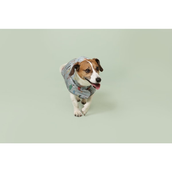 Cath Kidston Dog Rain Mac med fleeceinner och läderetikett X Multicoloured XS