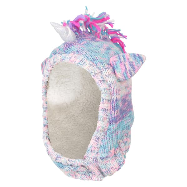 Mountain Warehouse Barn/Barn Unicorn Fleecefodrad Balaclava Purple One Size