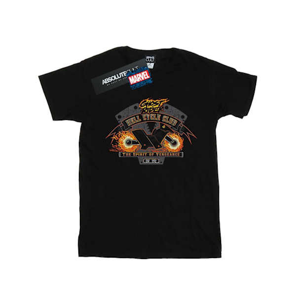 Marvel Pojkar Ghost Rider Hell Cycle Club T-Shirt 7-8 År Svart Black 7-8 Years