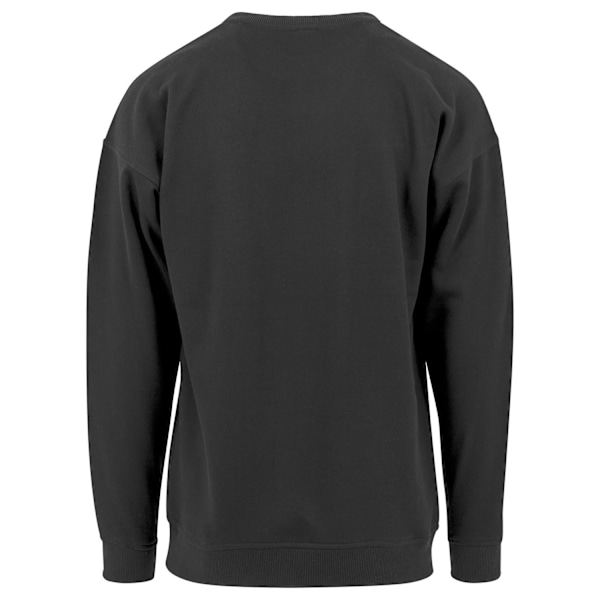 Bygg ditt varumärke Herr Crew Neck Plain Sweatshirt 2XL Svart Black 2XL