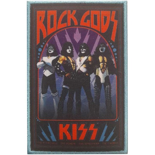 Kiss Rock Gods Patch One Size Svart Black One Size
