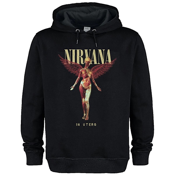Amplified Unisex Vuxen In Utero Nirvana Hoodie XS Svart Black XS
