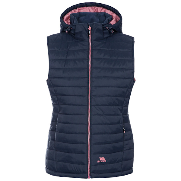 Trespass Womens/Ladies Aretha Casual Gilet XXS Marinblå Dusty Rose Navy Dusty Rose XXS