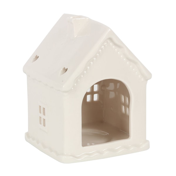 Pepparkakshus Tealight-hållare i en storlek White One Size