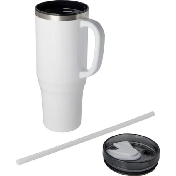 Melbourne 1200ml Mugg Med Sugrör En Storlek Vit White One Size