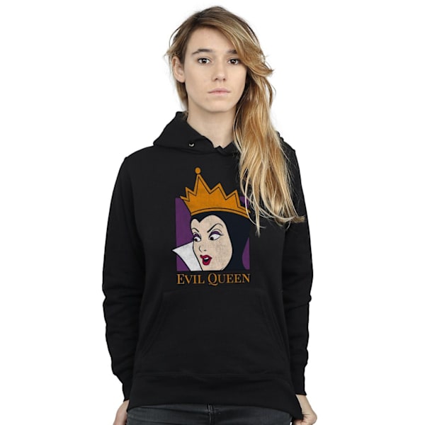 Disney Dam/Kvinnor Evil Queen Cropped Head Hoodie XL Svart Black XL