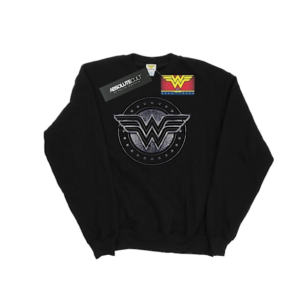 DC Comics Girls Wonder Woman Star Shield Sweatshirt 7-8 år B Black 7-8 Years