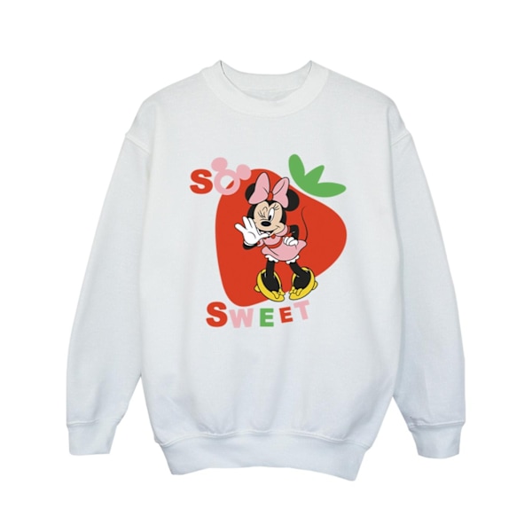 Disney Girls Minnie Mouse So Sweet Strawberry Sweatshirt 3-4 år White 3-4 Years