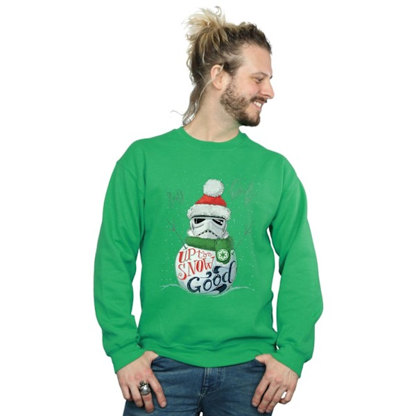 Star Wars Stormtrooper Up To Snow Good Sweatshirt XXL Iris Irish Green XXL