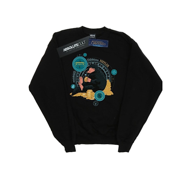 Fantastiska vidunder Pojkar Sitter Niffler Sweatshirt 5-6 År Svart Black 5-6 Years