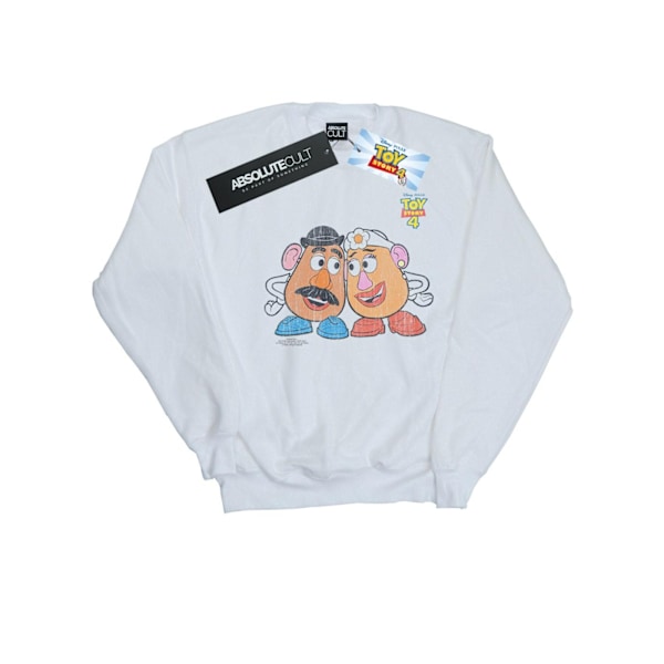 Disney Dam/Kvinnor Toy Story 4 Mr And Mrs Potato Head Sweatshirt White XL