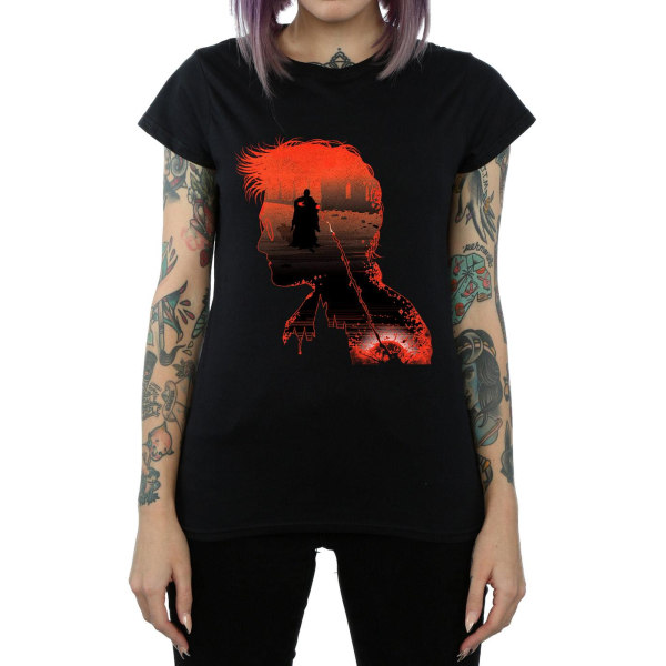 Harry Potter Dam/Dam Battle Silhouette Bomull T-shirt S B Black S