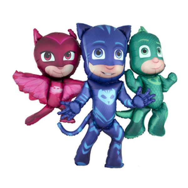 PJ Masks Airwalker Ballong One Size Blå/Rosa/Grön Blue/Pink/Green One Size