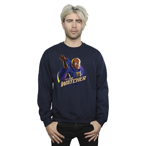 Marvel Mens What If The Watcher Sweatshirt XXL Marinblå Navy Blue XXL