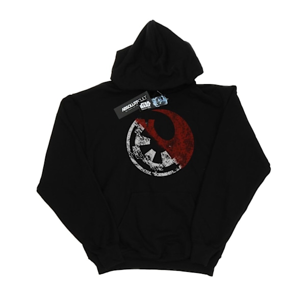 Star Wars Rogue One Rusty Emblems Hoodie L Svart Black L
