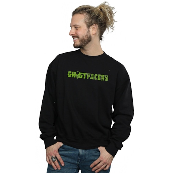 Supernatural Mens Ghostfacers Logo Sweatshirt 5XL Svart Black 5XL