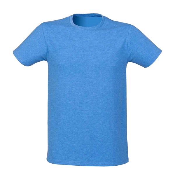 SF Men Mens Feel Good Heather Stretch T-Shirt M Blå Blue M