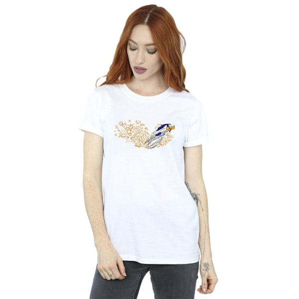 Looney Tunes Dam/Damer ACME Doodles Road Runner Bomull Boyfriend T-Shirt XL Vit White XL