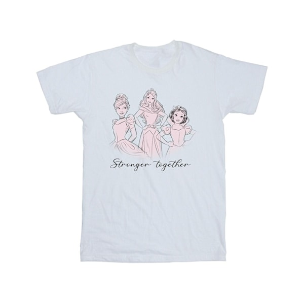 Disney Boys Princesses Stronger Together T-shirt 12-13 år Vit White 12-13 Years