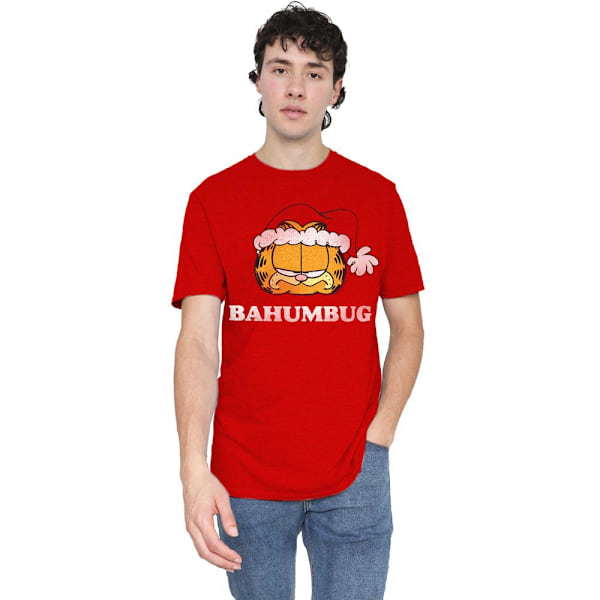 Garfield Unisex Vuxen Bahumbug T-Shirt 3XL Röd Red 3XL