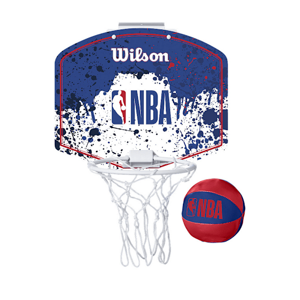 Wilson NBA Mini Basketkorg Set One Size Vit/Blå/Röd White/Blue/Red One Size