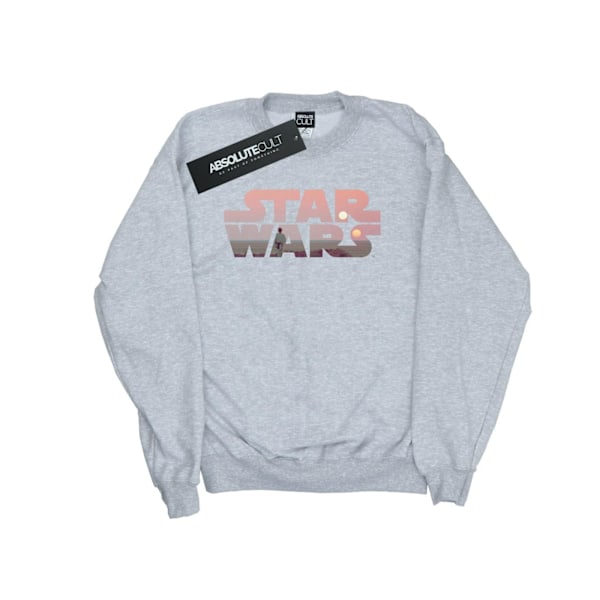 Star Wars Dam/Damer Tatooine Logotyp Sweatshirt L Heather Grey Heather Grey L