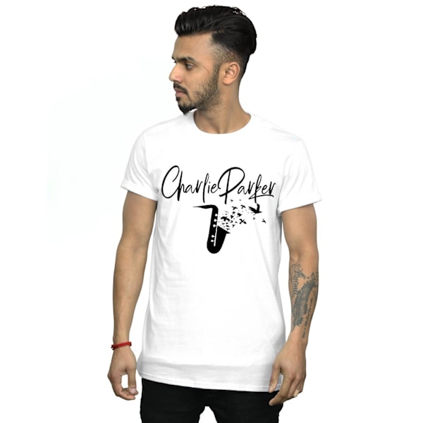 Charlie Parker Herr Bird Sounds T-shirt XXL Vit White XXL