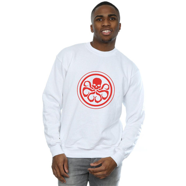 Marvel Herr Hydra Logo Sweatshirt L Vit White L