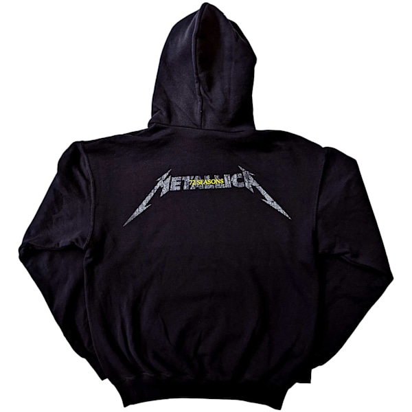 Metallica Unisex Adult 72 Seasons Charred Logo Hoodie S Svart Black S