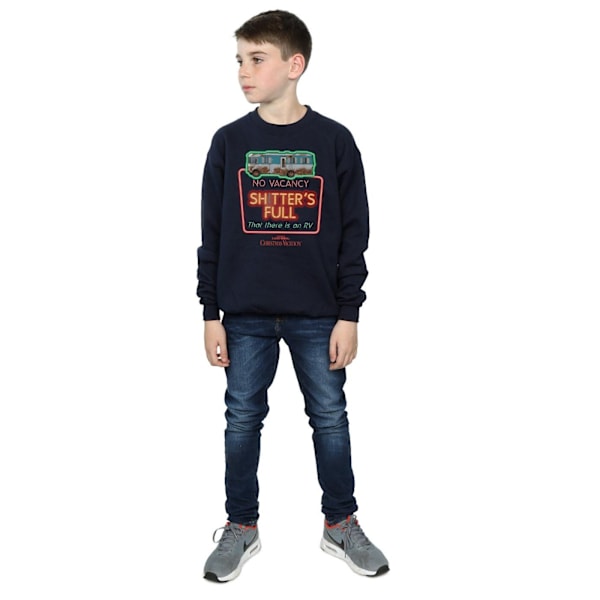 National Lampoon´s Christmas Vacation Boys No Vacancy Sweatshirt Navy Blue 7-8 Years