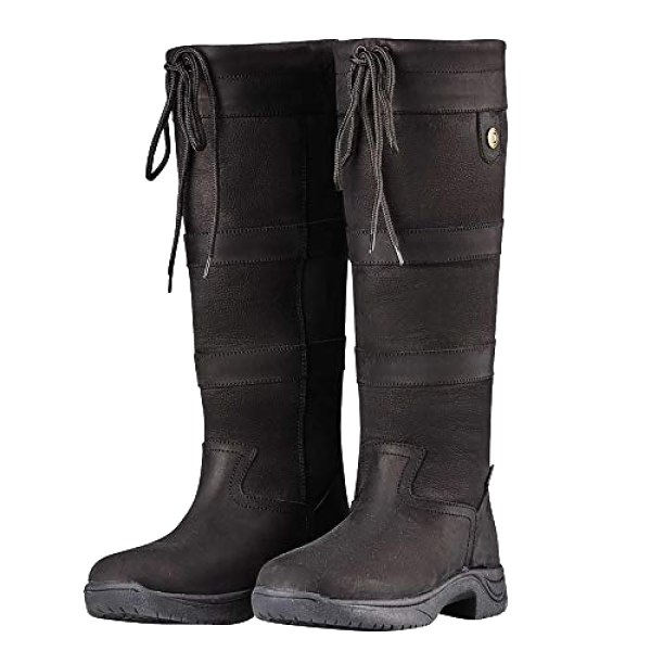 Dublin Adults Unisex River Leather Boots III 4 UK X-Wide Black Black 4 UK X-Wide