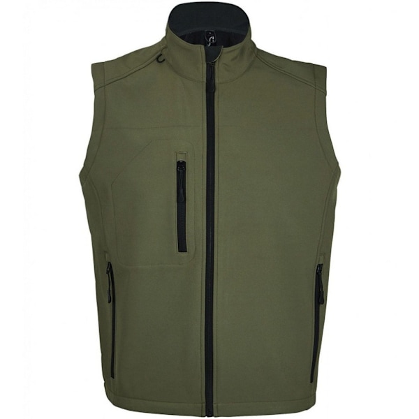SOLS Herr Rallye Soft Shell Bodywarmer Jacka XL Mörkgrön Dark Green XL