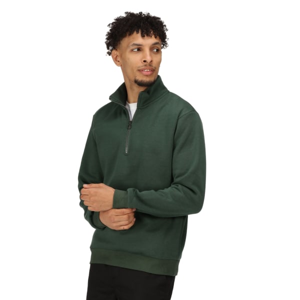 Regatta Mens Pro Quarter Zip Sweatshirt 4XL Mörkgrön Dark Green 4XL