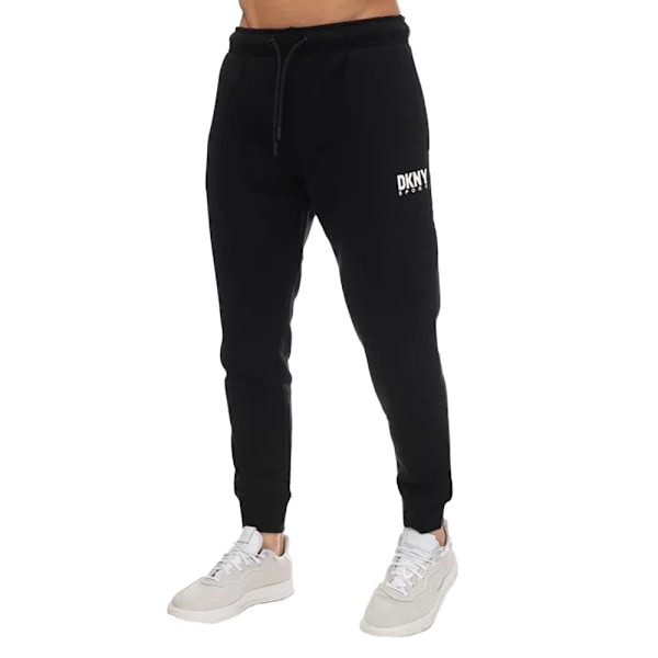 DKNY Herr Tryckt Logotyp Joggingbyxor L Svart Black L
