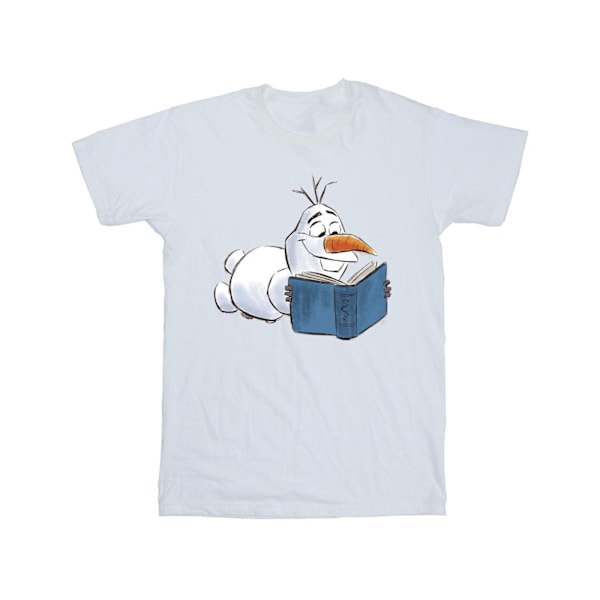 Disney Boys Frozen Olaf Läsning T-shirt 5-6 år Vit White 5-6 Years