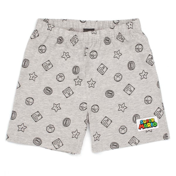 Super Mario Boys Short Pyjamas Set 11-12 år Marin/Grå Navy/Grey 11-12 Years