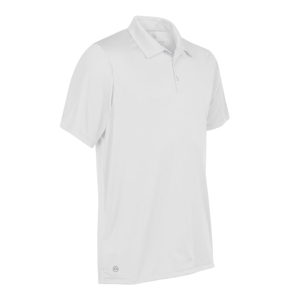 Stormtech Mens Eclipse H2X Dri Piqu Polo L Vit White L