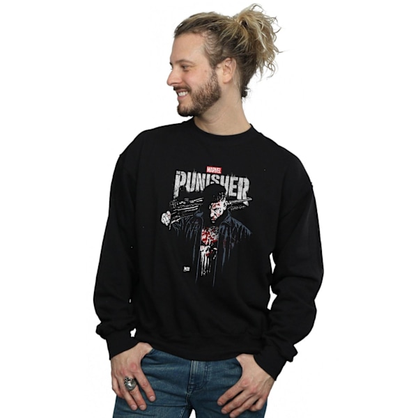 Marvel Herr The Punisher TV-serie Frank Castle Sweatshirt M Svart Black M