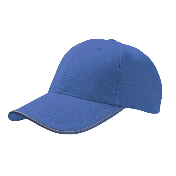 Atlantis Reflect 6 Panel Reflekterande Piping Baseball Cap One Size Royal One Size