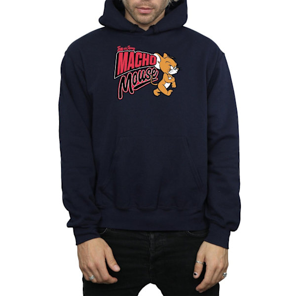 Tom And Jerry Macho Mouse Hoodie L Marinblå Navy Blue L