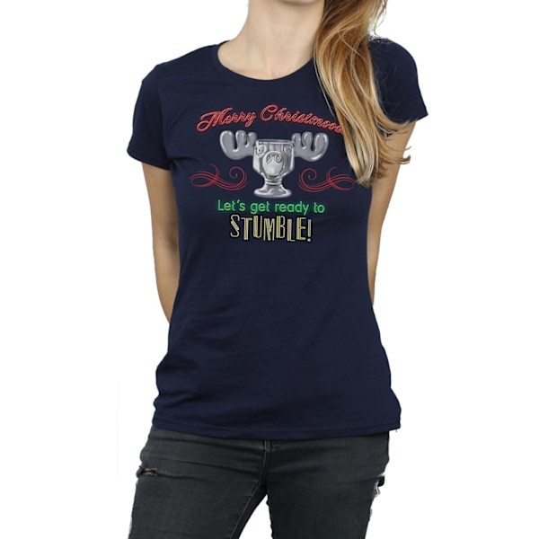 National Lampoon´s Christmas Vacation Dam/Damer Älg Huvud Navy Blue XL