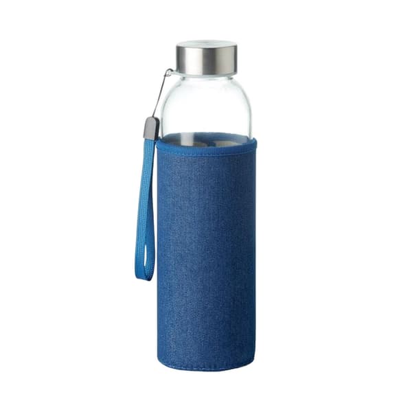 MidOcean Utah Glasflaska med Denimlook 500ml One Size Blå Blue One Size