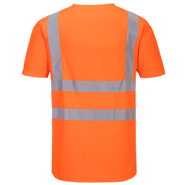 Portwest Mens Hi-Vis Mesh Insert Comfort Safety T-Shirt 3XL Ora Orange 3XL