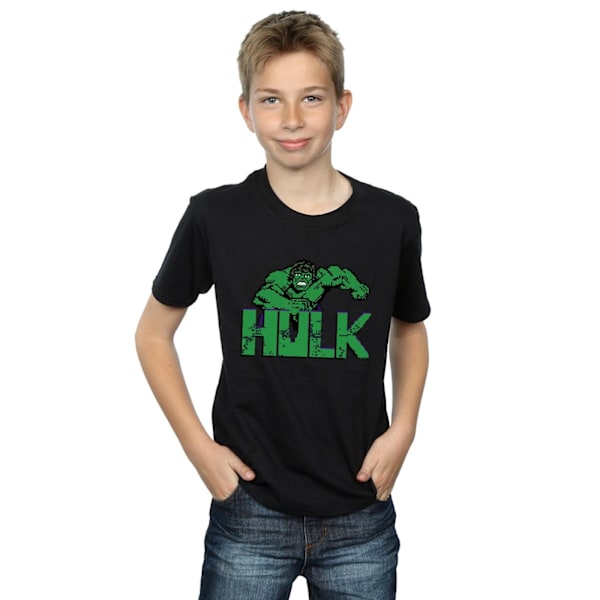 Marvel Pojkar Hulk Pixelated T-Shirt 5-6 År Svart Black 5-6 Years