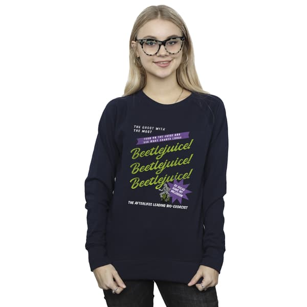 Beetlejuice Dam Make My Millenium Sweatshirt 5XL Marinblå Navy Blue 5XL