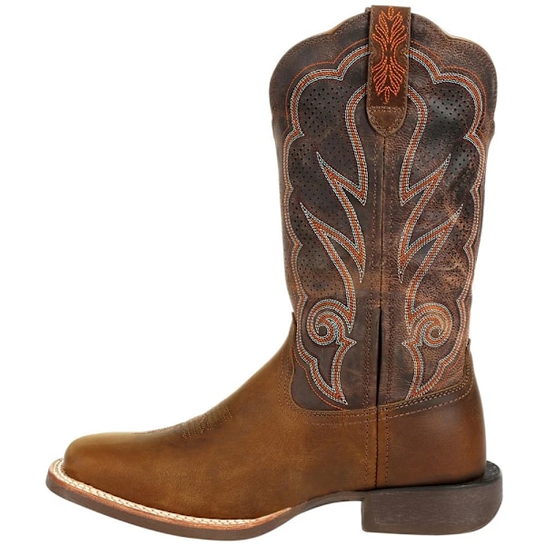 Durango Dam/Damer Lady Rebel Pro Cowboy-stövlar i fullnarvläder Distressed Cognac 9 UK